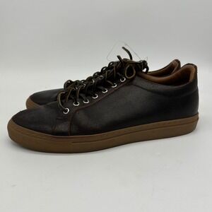 Thursday Boot Company Leather Suede Sneaker Mens‎ 10 Dark Brown Low Top Lace Up
